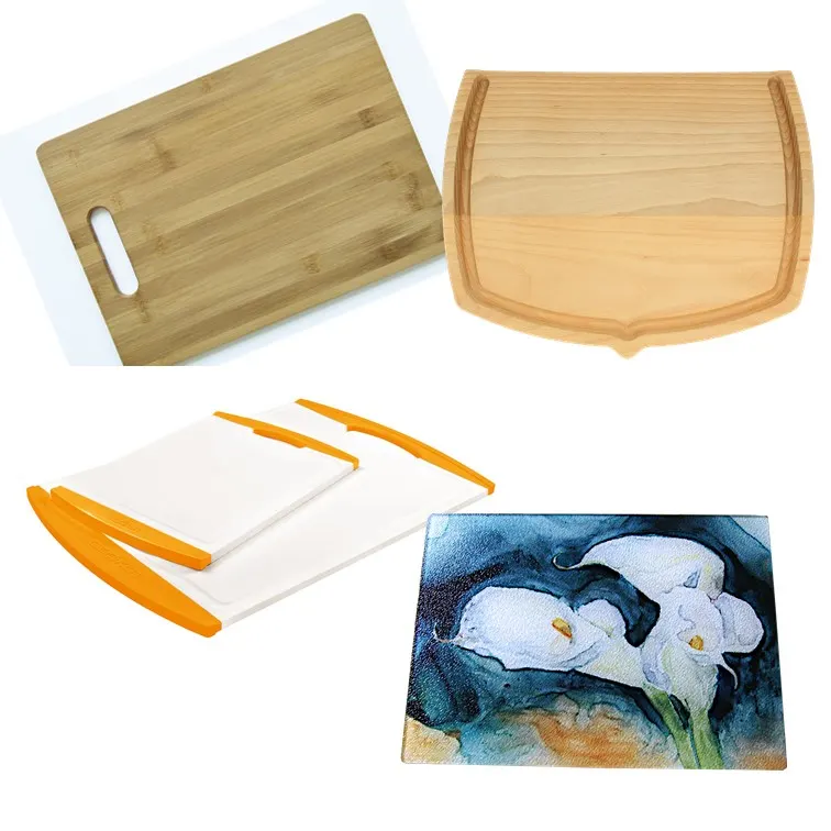 4 planches en matière différentes